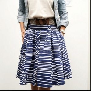 Anthropologie Maeve Pleated Skirt